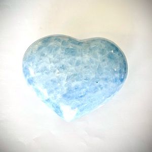 Large Blue Calcite Heart